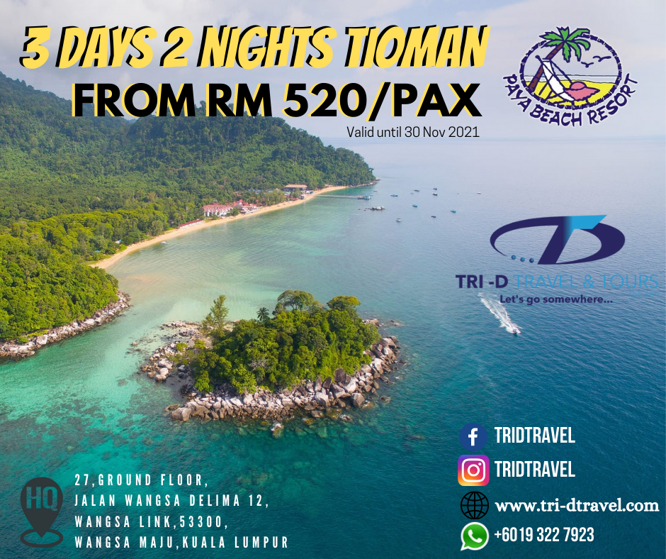 Package pulau 2021 tioman Tioman Island: